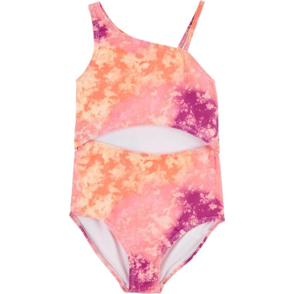 OshKosh B'Gosh Girls' One-Piece Swimsuit Multi Tie Die 6/6x